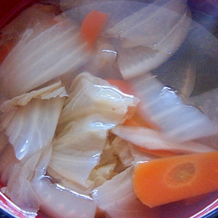 ◆減塩◆すまし仕立て野菜スープ　生姜風味